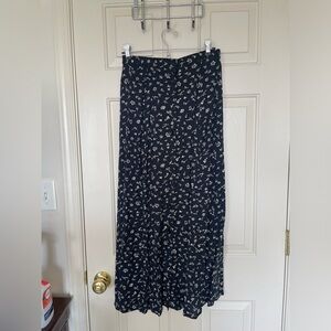 Vintage Inclinations floral cottage boho button skirt | S